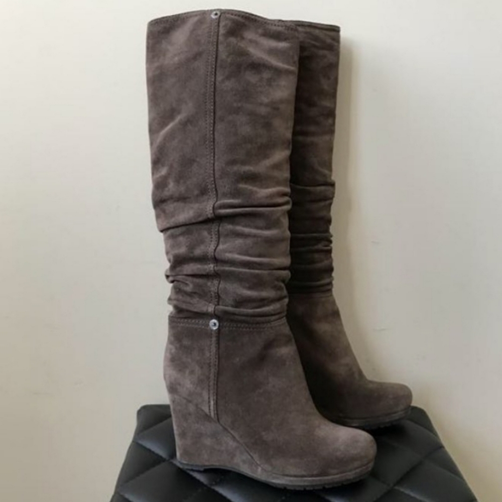 Prada Suede Brown Boots